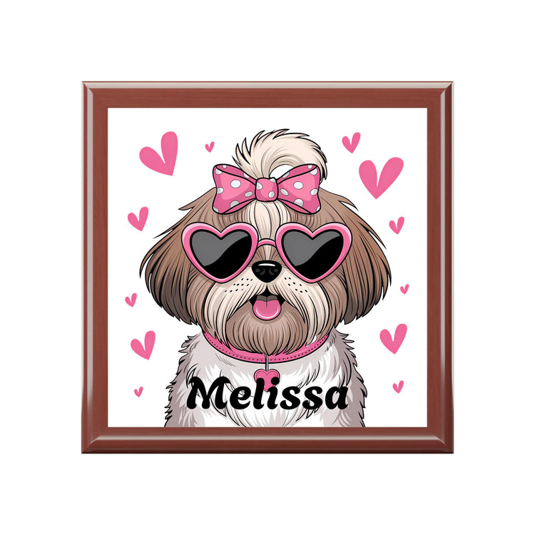 Personalized Dog Lover Jewelry Box, Cute Pet Gift, Home Decor, Unique Storage, Perfect for Birthdays, Pet Lovers