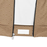 Geometric All-Over Pattern Men’s Bomber Jacket | Stylish Casual Outerwear | Trendy & Comfortable Fashion Jacket for Men