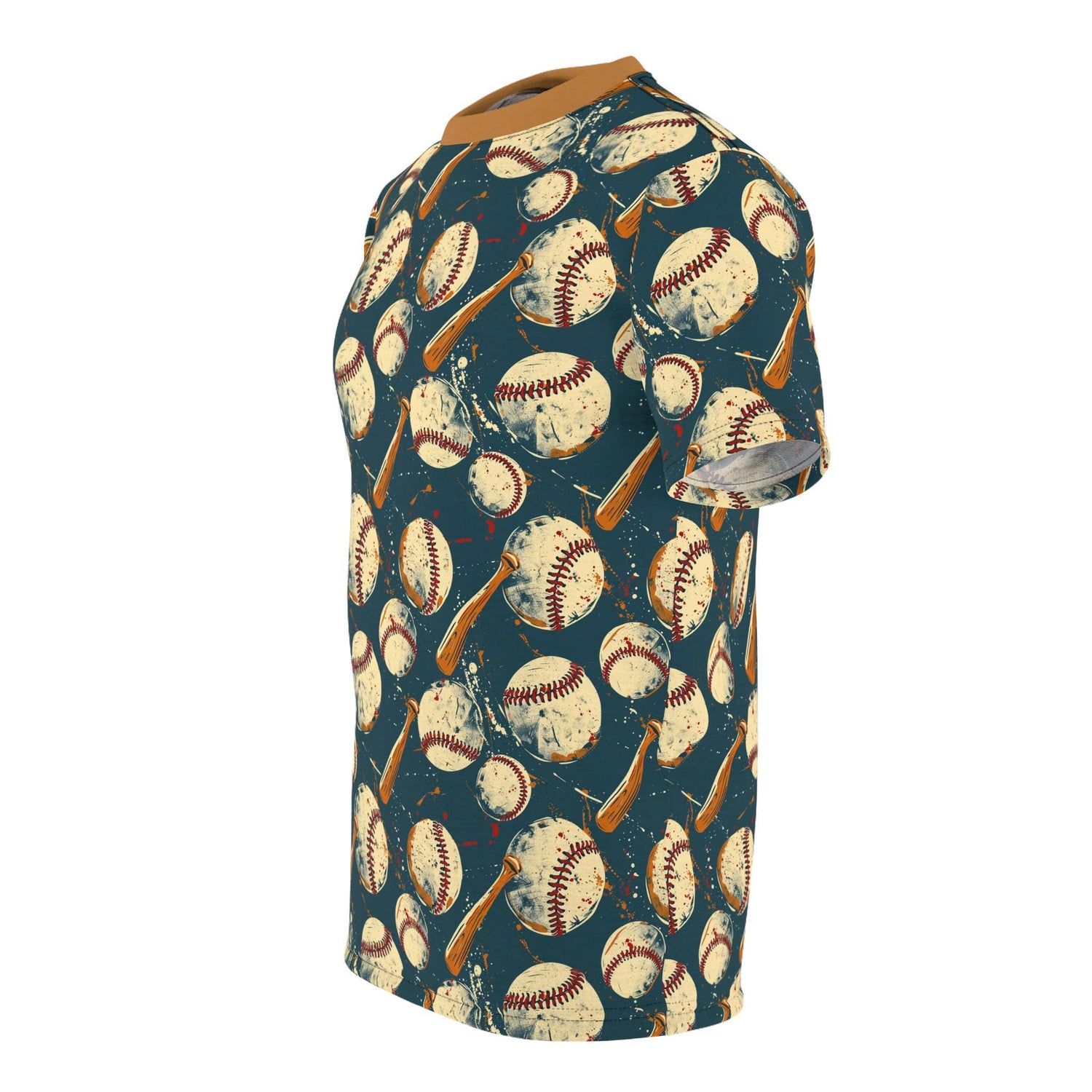 Baseball Print Unisex Tee - Perfect for Sports Lovers, Casual Wear, Gift for Athletes, Summer Outfits, Game Day Apparel