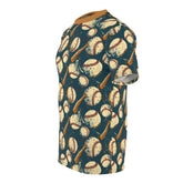 Baseball Print Unisex Tee - Perfect for Sports Lovers, Casual Wear, Gift for Athletes, Summer Outfits, Game Day Apparel