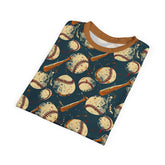 Baseball Print Unisex Tee - Perfect for Sports Lovers, Casual Wear, Gift for Athletes, Summer Outfits, Game Day Apparel