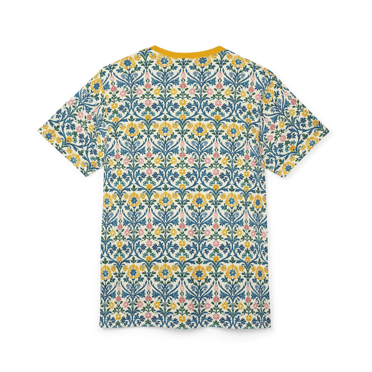 Floral Pattern Unisex Tee, Summer Wear, Gift for Her, Casual Outfit, Eco-Friendly Fashion, Customizable Shirt