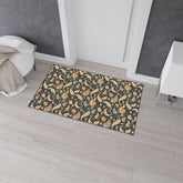 Stylish Heavy Duty Floor Mat with Floral Design - Perfect for Entryway, Kitchen, or Office, Non-Slip, Decorative, Durable