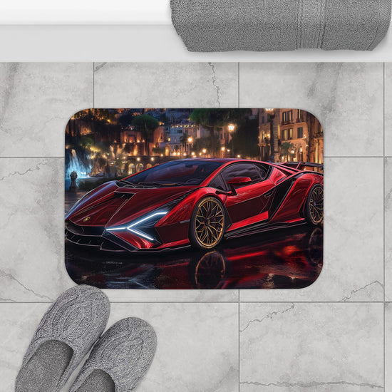 Luxury Sports Car Bath Mat - Perfect for Car Enthusiasts, Modern Bathroom Decor, Housewarming Gift, Automotive Lover&