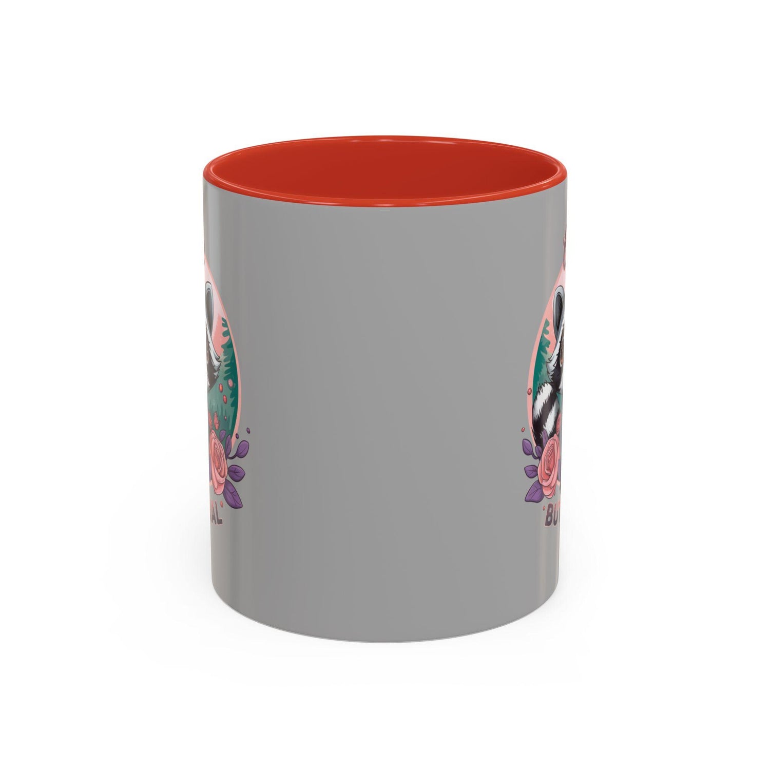 Cute But Feral Raccoon Coffee Mug, Funny Animal Mug, Gifts for Animal Lovers, Grey Accent Mug, Perfect for Any Occasion