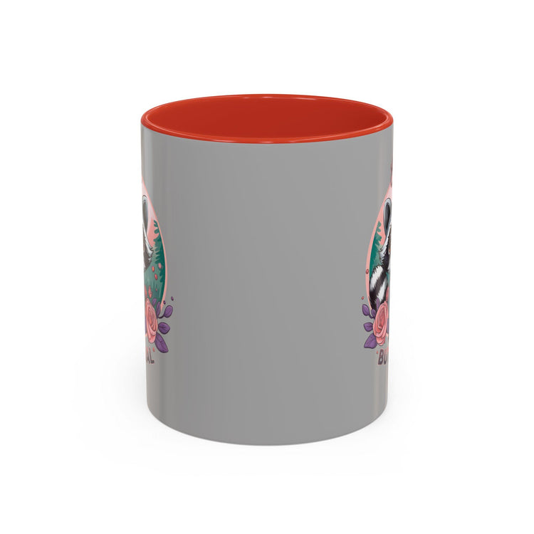 Cute But Feral Raccoon Coffee Mug, Funny Animal Mug, Gifts for Animal Lovers, Grey Accent Mug, Perfect for Any Occasion