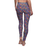 Vibrant Patterned Casual Leggings for Women, Fashion Leggings, Comfortable Wear, Activewear, Yoga Pants, Colorful Outfit