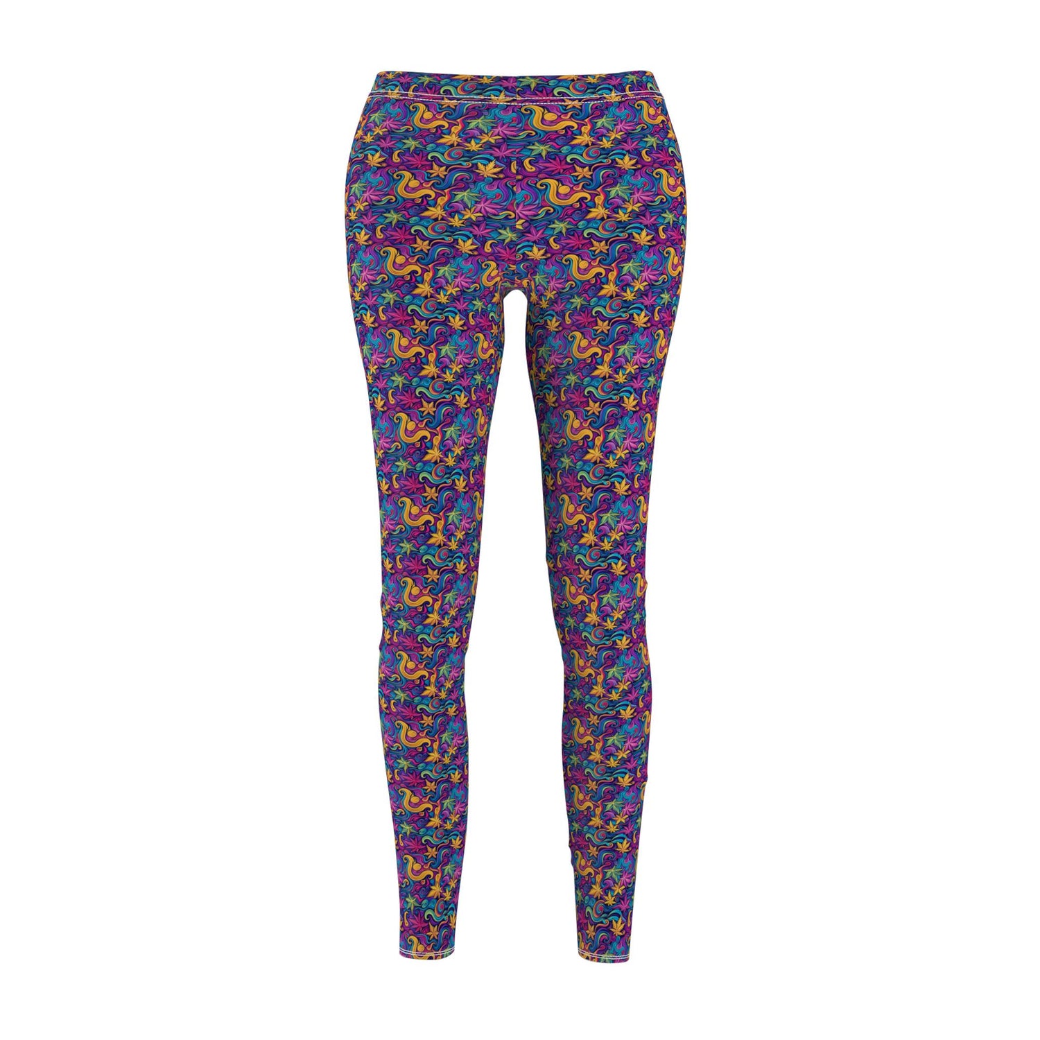Vibrant Patterned Casual Leggings for Women, Fashion Leggings, Comfortable Wear, Activewear, Yoga Pants, Colorful Outfit