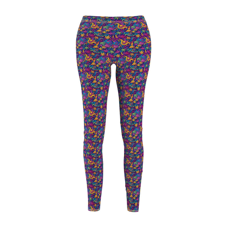 Vibrant Patterned Casual Leggings for Women, Fashion Leggings, Comfortable Wear, Activewear, Yoga Pants, Colorful Outfit