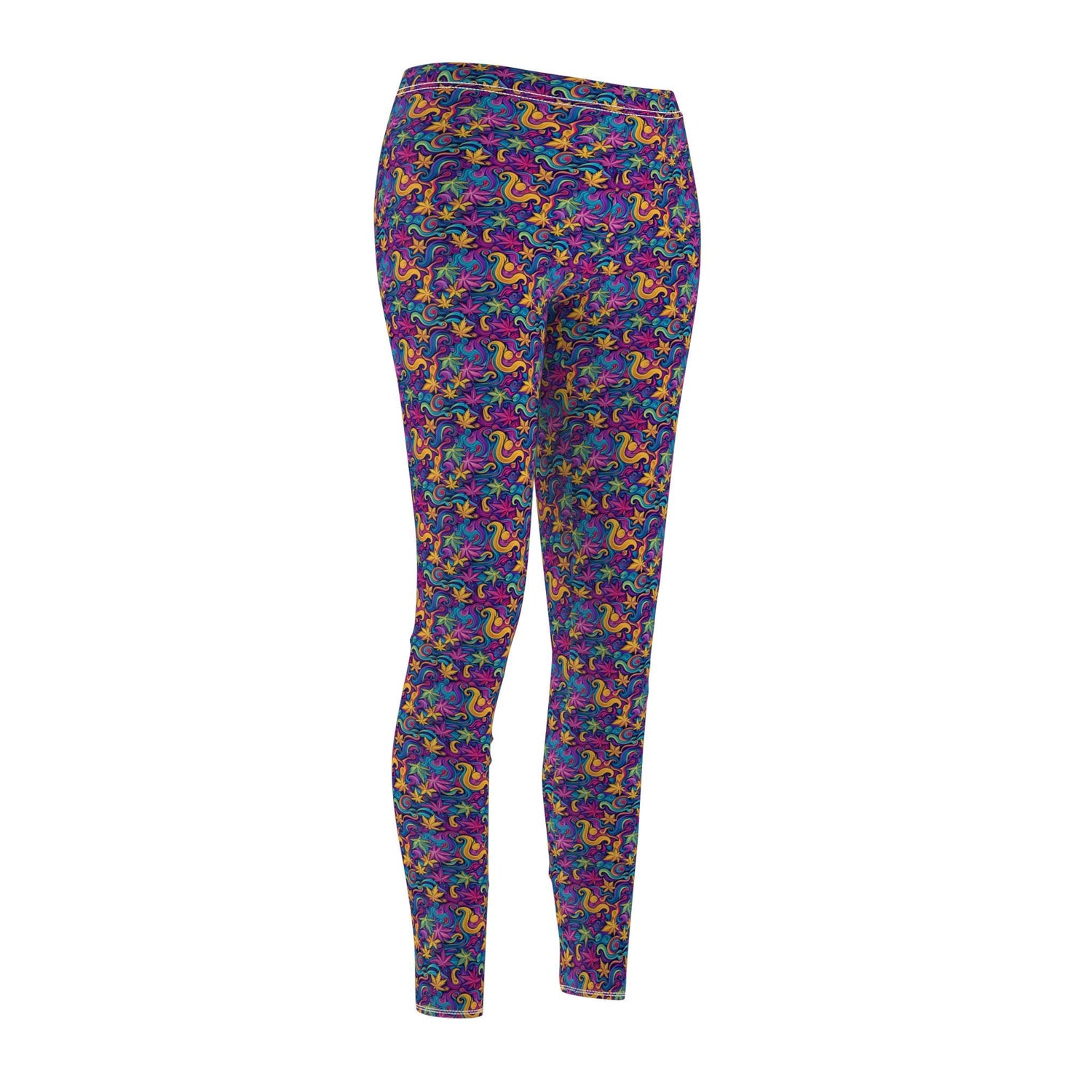 Vibrant Patterned Casual Leggings for Women, Fashion Leggings, Comfortable Wear, Activewear, Yoga Pants, Colorful Outfit
