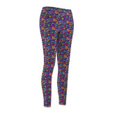 Vibrant Patterned Casual Leggings for Women, Fashion Leggings, Comfortable Wear, Activewear, Yoga Pants, Colorful Outfit