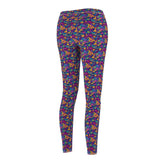 Vibrant Patterned Casual Leggings for Women, Fashion Leggings, Comfortable Wear, Activewear, Yoga Pants, Colorful Outfit
