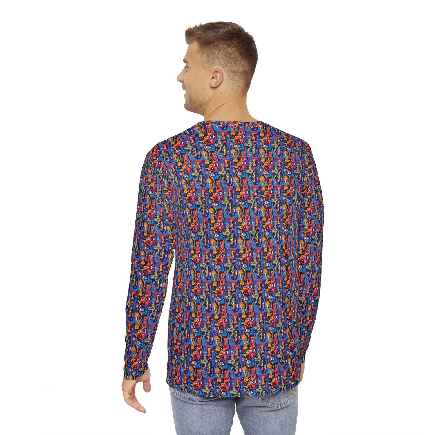 Vibrant Artistic Long Sleeve Shirt - Perfect for Musicians, Festivals, Gift, Casual Wear, Concerts, Parties