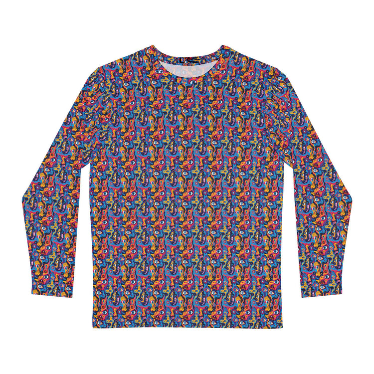 Vibrant Artistic Long Sleeve Shirt - Perfect for Musicians, Festivals, Gift, Casual Wear, Concerts, Parties