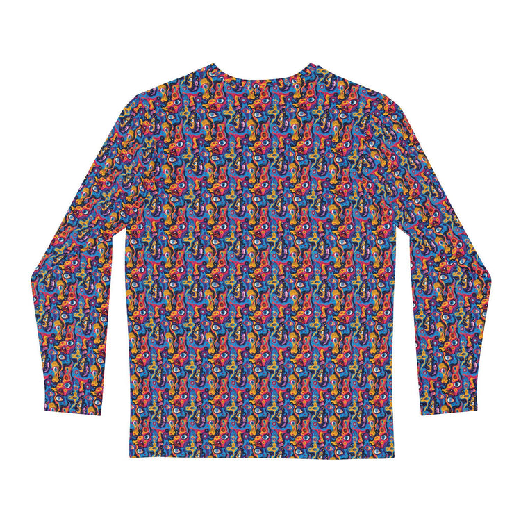 Vibrant Artistic Long Sleeve Shirt - Perfect for Musicians, Festivals, Gift, Casual Wear, Concerts, Parties