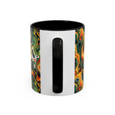 Boho Abstract Coffee Mug - Colorful 11oz Drinkware, Unique Gift for Art Lovers, Home Decor, Fun Coffee Cup