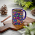 Psychedelic Colorful Mug, Unique Art Coffee Cup, Gift for Tea Lovers, Vibrant Artwork, Cool Home Decor