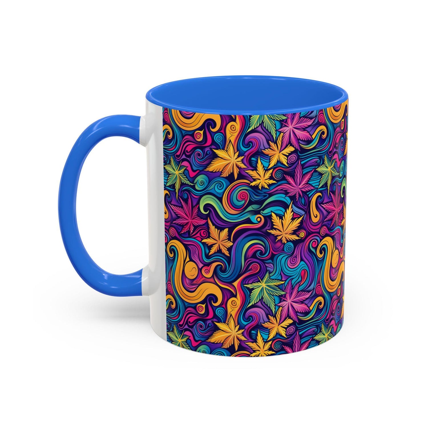 Psychedelic Colorful Mug, Unique Art Coffee Cup, Gift for Tea Lovers, Vibrant Artwork, Cool Home Decor