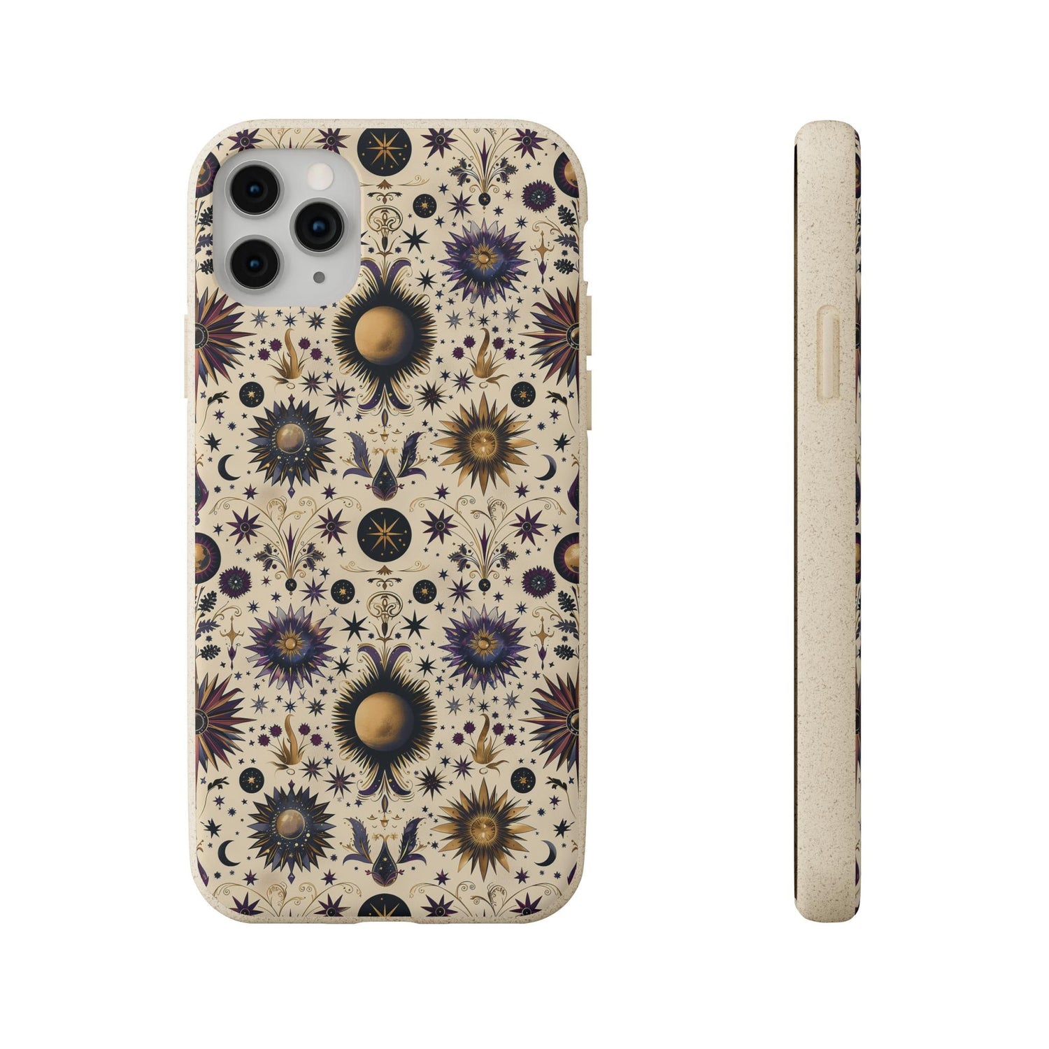 Celestial Biodegradable Phone Case - Eco-Friendly, Floral Design, Sustainable Gift, Perfect for Nature Lovers, Unique Phone Accessory