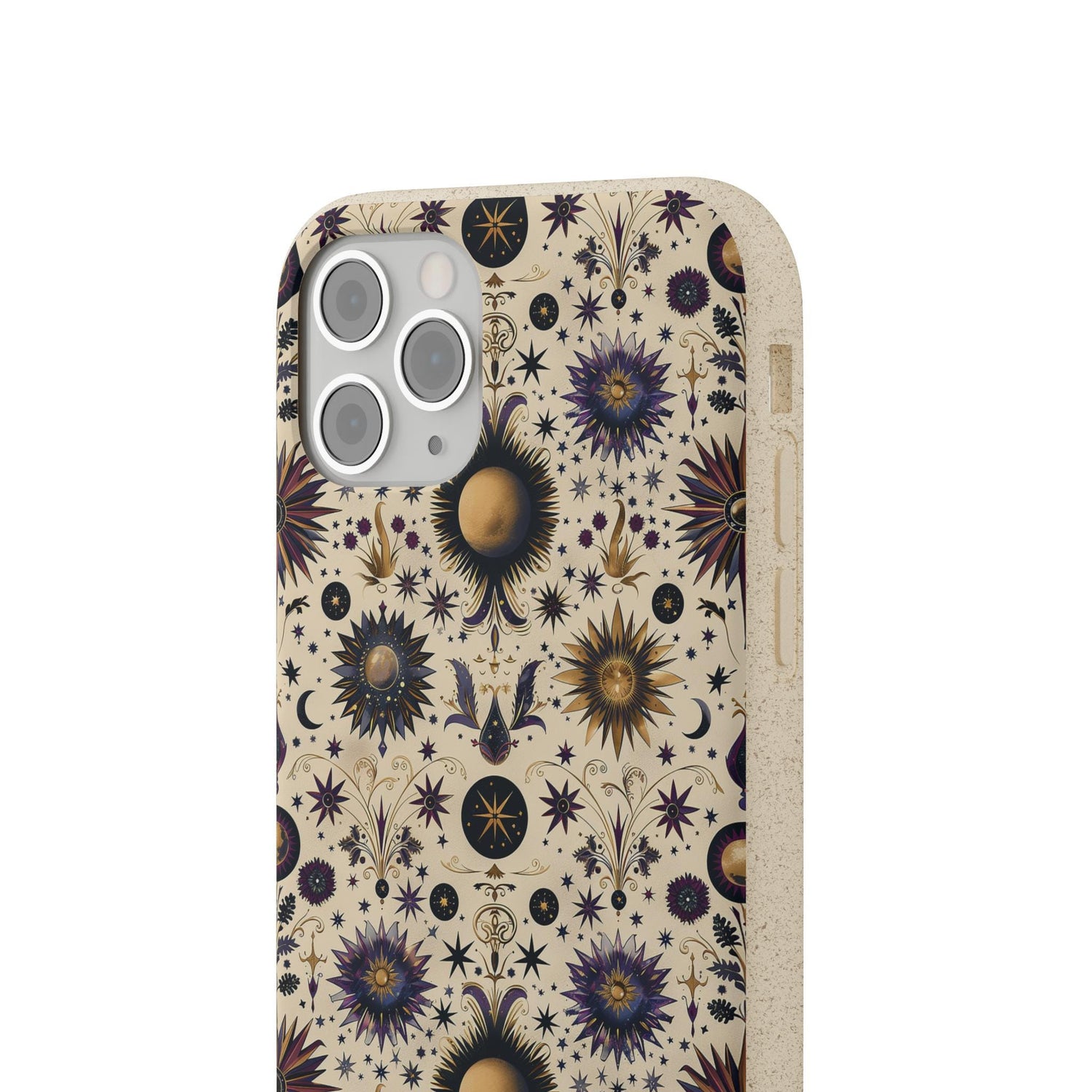 Celestial Biodegradable Phone Case - Eco-Friendly, Floral Design, Sustainable Gift, Perfect for Nature Lovers, Unique Phone Accessory