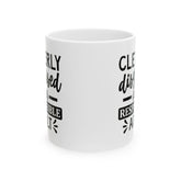 Funny Ceramic Mug for Responsible Adults, Gift for Coffee Lovers, Quirky Humor Cup, Unique Office Decor, Adulting Theme