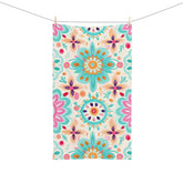 Colorful Floral Hand Towel, Boho Kitchen Towel, Vibrant Bathroom Decor, Ideal for Housewarming, Mothers Day or Weddings, Gift for Her