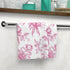 Floral Face Towel - Vintage Rose Pink Decor, Elegant Guest Towels, Bathroom Accessory, Bridal Shower Gift, Spa Towels, Home Decor