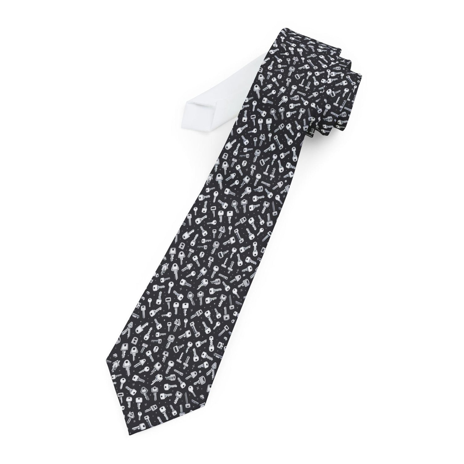 Key Design Necktie, Unique Tie for Men, Gift for Him, Fashion Accessory, Wedding Tie, Office Wear, Statement Necktie