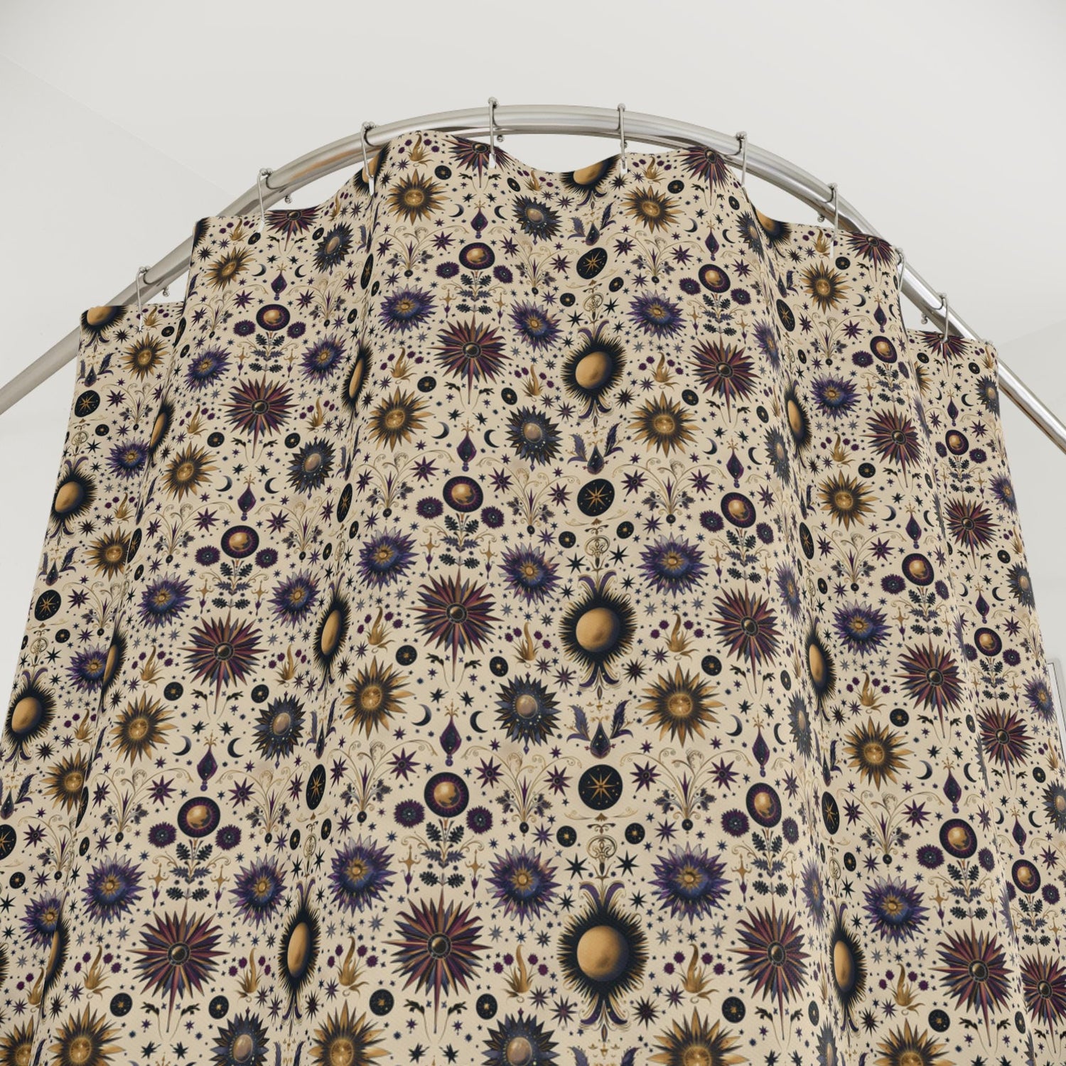 Boho Floral Shower Curtain | Vibrant Bath Decor, Eco-Friendly Bathroom, Unique Gift for Home, Festival Vibes, Colorful Patterns