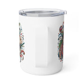 Artistic Insulated Coffee Mug - Colorful Fish Design, Perfect for Gifts, Home Office, Eco-Friendly, Coffee Lovers