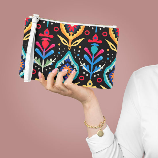 Vibrant Floral Clutch Bag - Boho Chic Accessory for Parties, Travel, Festivals, Everyday Use, Gift for Her