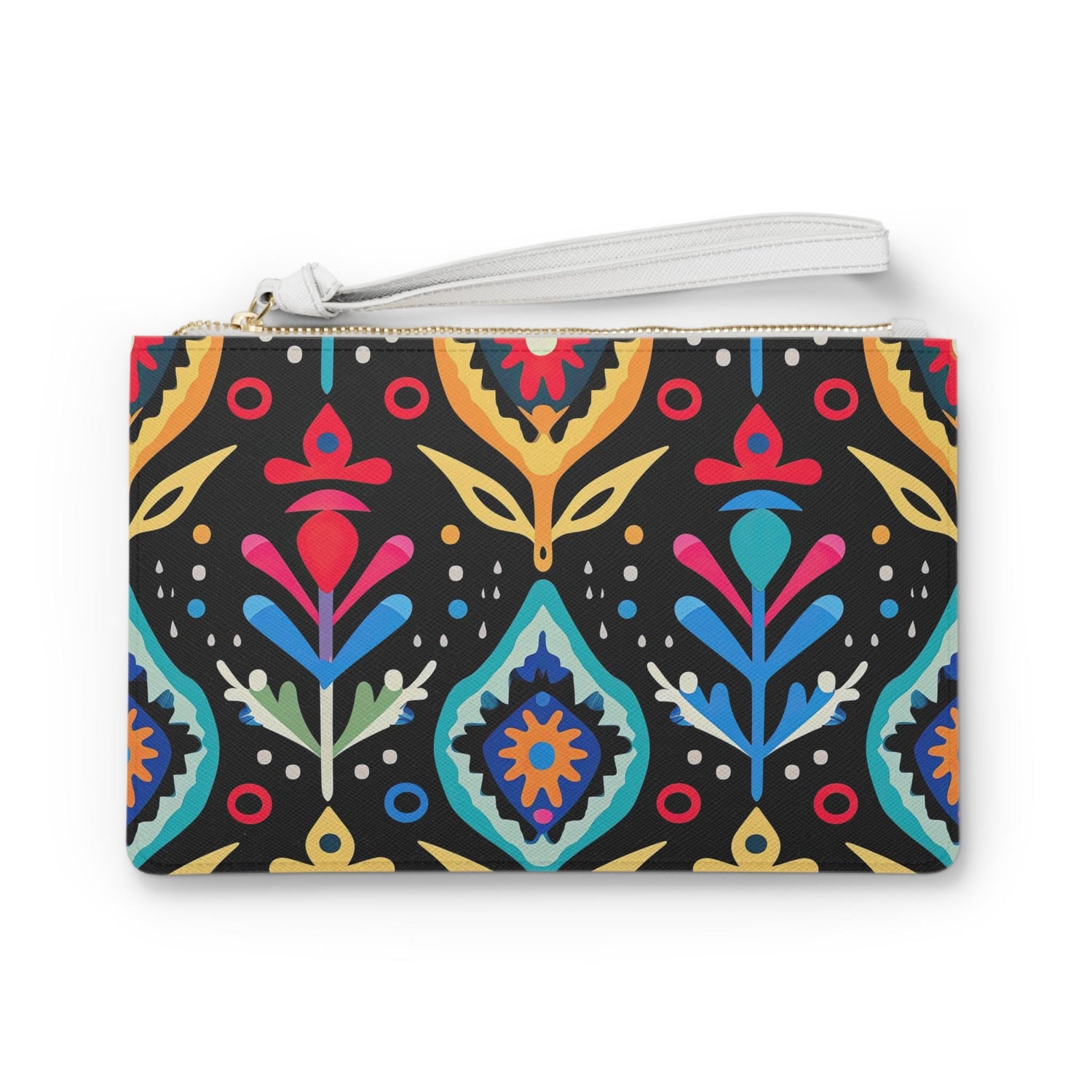 Vibrant Floral Clutch Bag - Boho Chic Accessory for Parties, Travel, Festivals, Everyday Use, Gift for Her