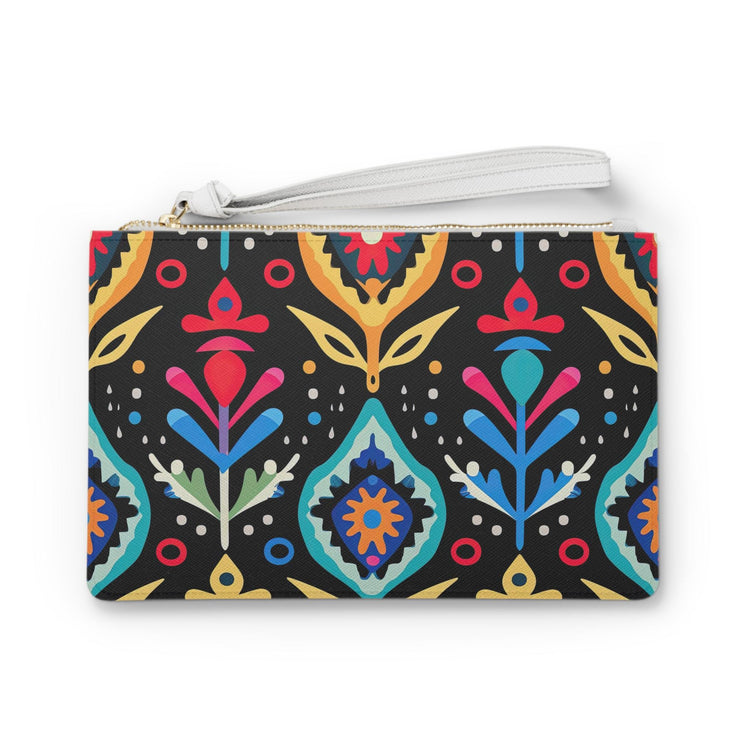 Vibrant Floral Clutch Bag - Boho Chic Accessory for Parties, Travel, Festivals, Everyday Use, Gift for Her