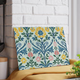 Floral Glass Cutting Board - Vibrant Kitchen Decor, Perfect for Housewarming, Wedding Gift, Cooking Enthusiasts, Floral Design, Kitchen