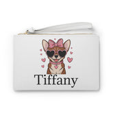 Personalized Corgi Clutch Bag, Cute Dog Lover Pouch, Gift for Her, Fashion Accessory for Pet Owners, Birthday, Valentines Day