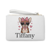 Personalized Corgi Clutch Bag, Cute Dog Lover Pouch, Gift for Her, Fashion Accessory for Pet Owners, Birthday, Valentines Day