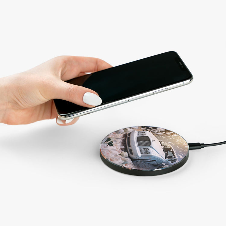 Elegant Floral Wireless Charger - Perfect for Weddings, Home Decor, Gifts, Charging Station, Tech Accessories