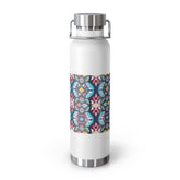 Vibrant Floral Insulated Water Bottle, Stylish Travel Mug, Eco-Friendly Hydration, Gift for Nature Lovers, Summer Picnics, Colorful Outdoor