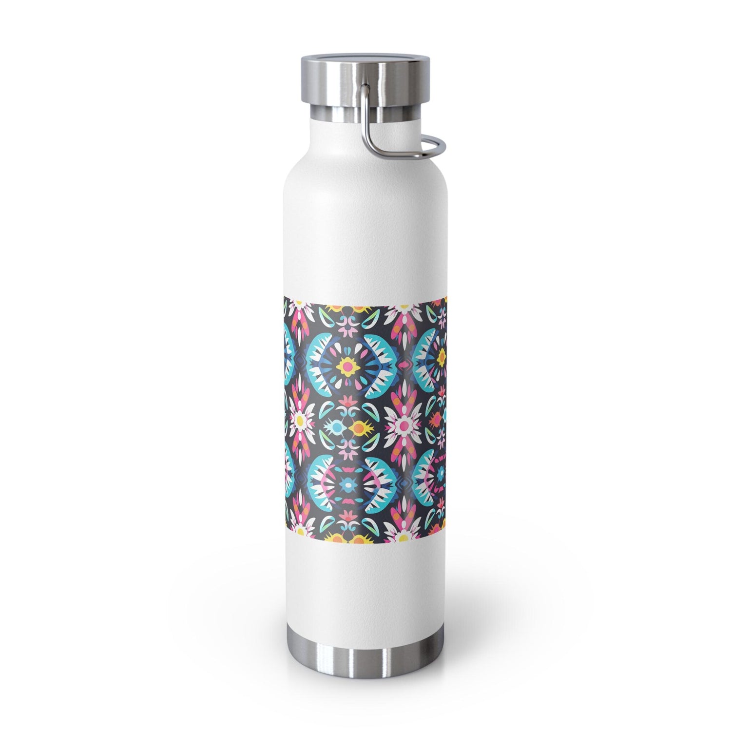 Vibrant Floral Insulated Water Bottle, Stylish Travel Mug, Eco-Friendly Hydration, Gift for Nature Lovers, Summer Picnics, Colorful Outdoor
