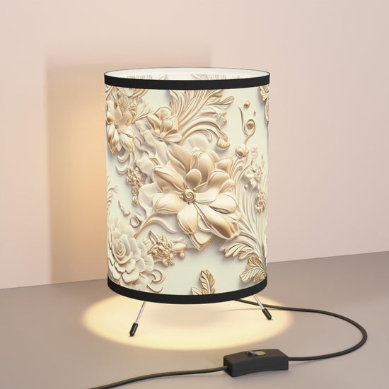 Tripod Lamp with High-Res Printed Shade, US\CA plug
