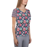 Women’s 3D Spring Floral All-Over Print Shirt - Beautiful Vibrant Floral Pattern, Trendy Casual Top, Perfect for Spring & Summer