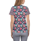 Women’s 3D Spring Floral All-Over Print Shirt - Beautiful Vibrant Floral Pattern, Trendy Casual Top, Perfect for Spring & Summer