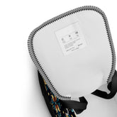 Men’s Vibrant Geometrical AOP High Top Shoes - Bold All-Over Print, Trendy Streetwear Sneakers, Unique Fashion Footwear