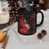 Gothic Romance Mug | Black Mug with Floral Design | Perfect Gift, Home Decor, Coffee Lover&