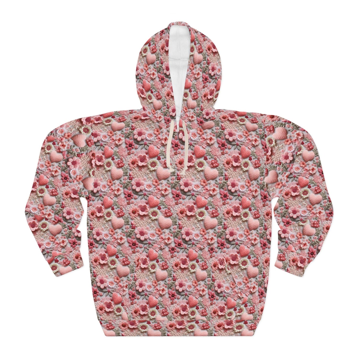 Pink Floral Heart Happiness Women&