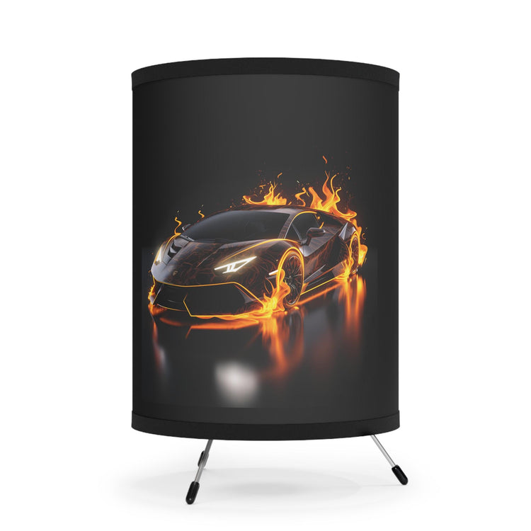 Racing-Themed Tripod Lamp with High-Res Printed Shade, Perfect for Car Lovers, Sports Room Decor, Gift for Him, Unique Lighting, Auto