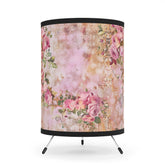 Floral Tripod Lamp, Elegant Home Decor, Vintage Style Lighting, Boho Chic Design, Perfect for Living Room, Bedroom, Gift Idea