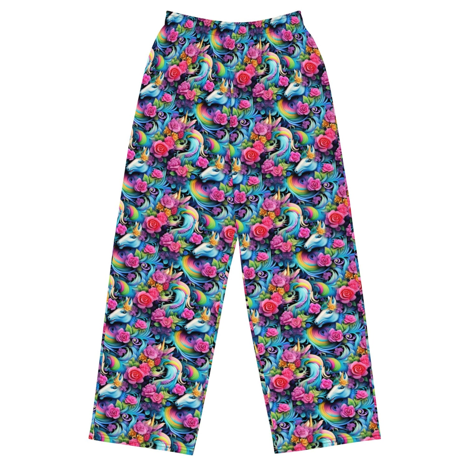 Unicorn Colorful Lounge Pants | Wide-Leg Comfort | Vibrant & Whimsical Design | Perfect for Casual Wear, Yoga, or Lounging in Style