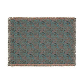 Floral Woven Blanket - Cozy Throw, Home Decor, Gift for Her, Wedding Present, Bohemian Style