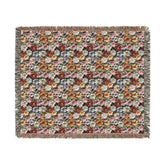 Floral Woven Blanket, Cozy Throw, Boho Home Decor, Perfect for Picnics, Gifts for Her, Warm Layer for All Seasons